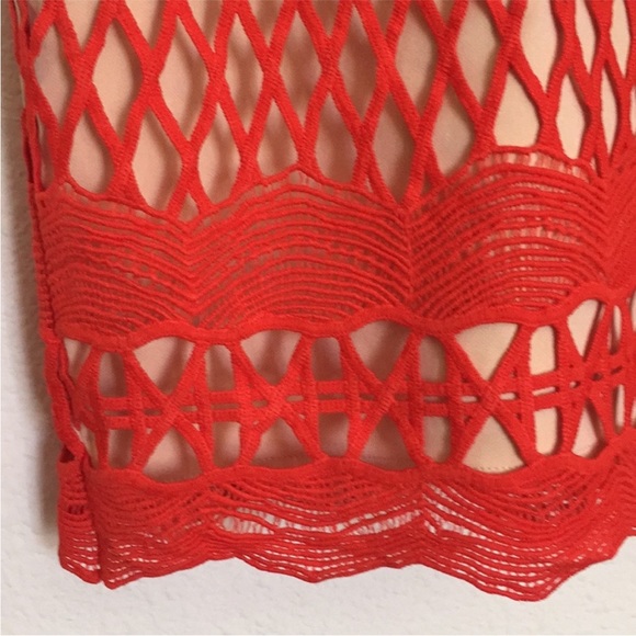 Endless Rose Guipure Lace Dress Chili NWT - Picture 7 of 12